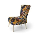 thumbnail image 3 of Designart « Formes Géométriques Multicolores Vibrantes en Orange IV » Fauteuil d'Appoint Moderne Rembourré Multicolore - Fauteuil Moderne pour Chambre, 3 of 7