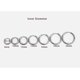 thumbnail image 4 of 316L Surgical Stainless Steel Huggie Hoop Earrings 10mm Cartilage Helix Lobes Daith Conch Rook Septum Rings Ear Piercing Jewelry, 4 of 4