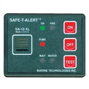 Safe-T-Alert SA-10XL Alert Surface Mount 12V 3-1/4" x 2-3/4" x 3/4" RV Fume, Fire & Flood Detector