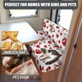 thumbnail image 5 of Yuyamidu Cherry RV Dinette Cushion Covers Booth Set Bow Camper Cushions Cover Red Heart RV Couch Covers 2 Pcs Valentine's Day Camper Dinette Seat Covers for Travel Trailer Couch, 5 of 7