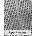thumbnail image 3 of Upgraded Waffle Bath Mat, Super Absorbent Non Slip Bath Mats for Bathroom Floor, Machine Washable Bathroom Rugs with Tassels, Rubber Backed Bathroom Mats, Ultra Soft,Light Grey 24" x 72", 3 of 8