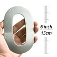 thumbnail image 4 of HASWARE 6 inch (15 cm) Stainless Steel House Number Apartment Door Numbers Mailbox Address Sign with 2 Screws (#5, Silver), 4 of 5