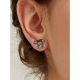 thumbnail image 3 of Pendientes de vaca de las Tierras Altas para mujer: pendientes de madera hechos a mano con forma de vaca, 3 of 5