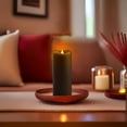 thumbnail image 4 of Pacific Accents Chocolate 3" x 9" Moving Flame Flameless Candle, 4 of 5