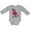 AC-Heather Grey, variant on Valentine's Day Graffiti T-Rex with Heart Shaped Candy Box Boys or Girls Long Sleeve Baby Bodysuit