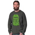 thumbnail image 4 of Funny Zombies Like Me For My Brains Men's Long Sleeve Tee T Shirt Brisco Brands S, 4 of 6