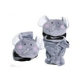 thumbnail image 1 of D&Y Animal Faux Fur Gloves - Elephant, 1 of 1