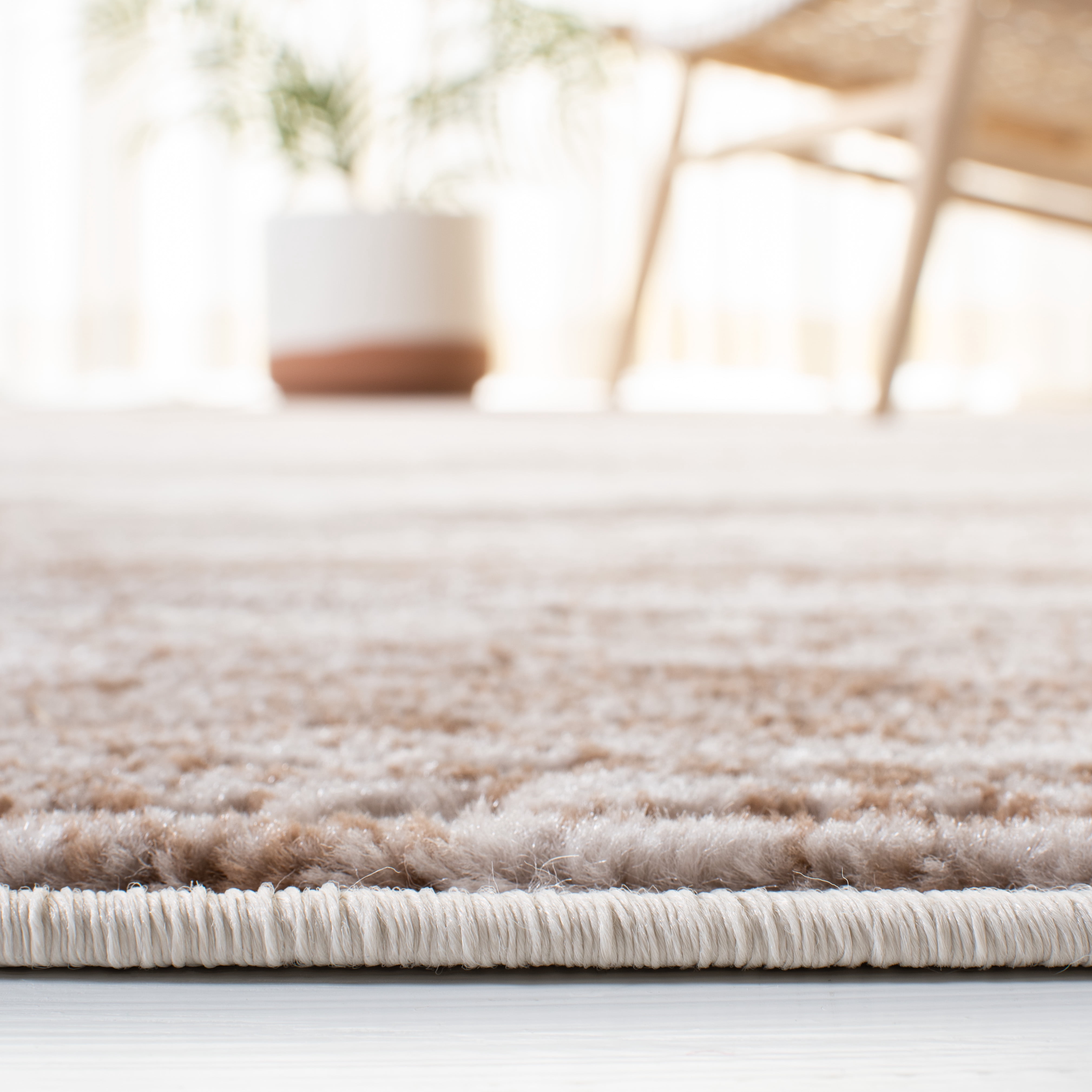 SAFAVIEH Skyler Walter Abstract Area Rug, Brown/Ivory, 8' x 10'