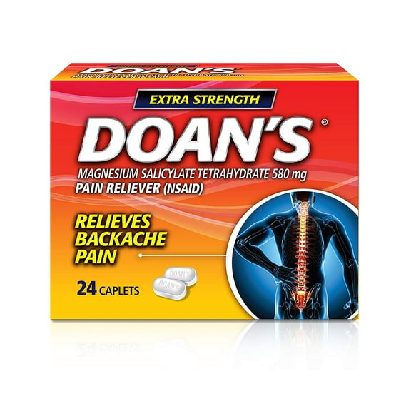 Doan's Extra Strength Pain Reliever Caplets, 24 Count