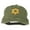 Olive, variant on Jewish Star of David Embroidered Washed Cap - White OSFM