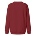 thumbnail image 5 of Clothing 2025 Womens Oversized Sweatshirt Just A Girl Who Loves Christmas Tree Sweatshirt Shirts for Women Xmas Splicing Pullover Shirt Top Christmas Sweatshirt for Women Red L, 5 of 5