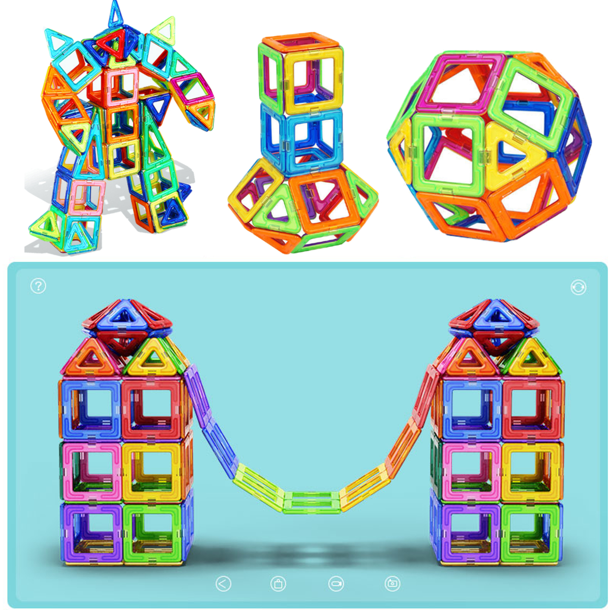 magnetic triangle blocks