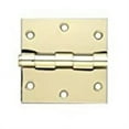 thumbnail image 2 of ProSource 9471749 Door Hinge, 4 in L x 4 in W Door Leaf, 8 Holes, 2.2 mm Thick Leaf, Steel, Bright B, 2 of 2