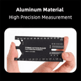 thumbnail image 3 of Guitar String Action Measuring Ruler Aluminum Alloy Tool for Electric Acoustic Guitar Strings Instruments, 3 of 5