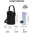 thumbnail image 2 of Water Bottle Holder with Strap, 32/40oz Insulation Water Bottle Carrier Bag with Phone Pocket, Water Bottle Sling Bag Crossbody Water Bottle Holder for Hiking Walking, 2 of 5
