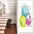 thumbnail image 1 of Cute White Dog with Color Spheres - Contemporary Animal Art Canvas, 1 of 3