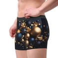 thumbnail image 2 of Honeii Elegant Golden Blue Ornaments Print Mens Boxer Briefs Breathable,Boxer Brief for Men, Moisture-Wicking Underwear-X-Large, 2 of 5