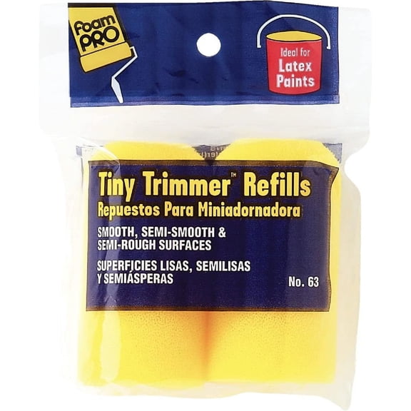 Foampro 63 Tiny Trimmer Refills, 2", 2 Pack Pack of 12