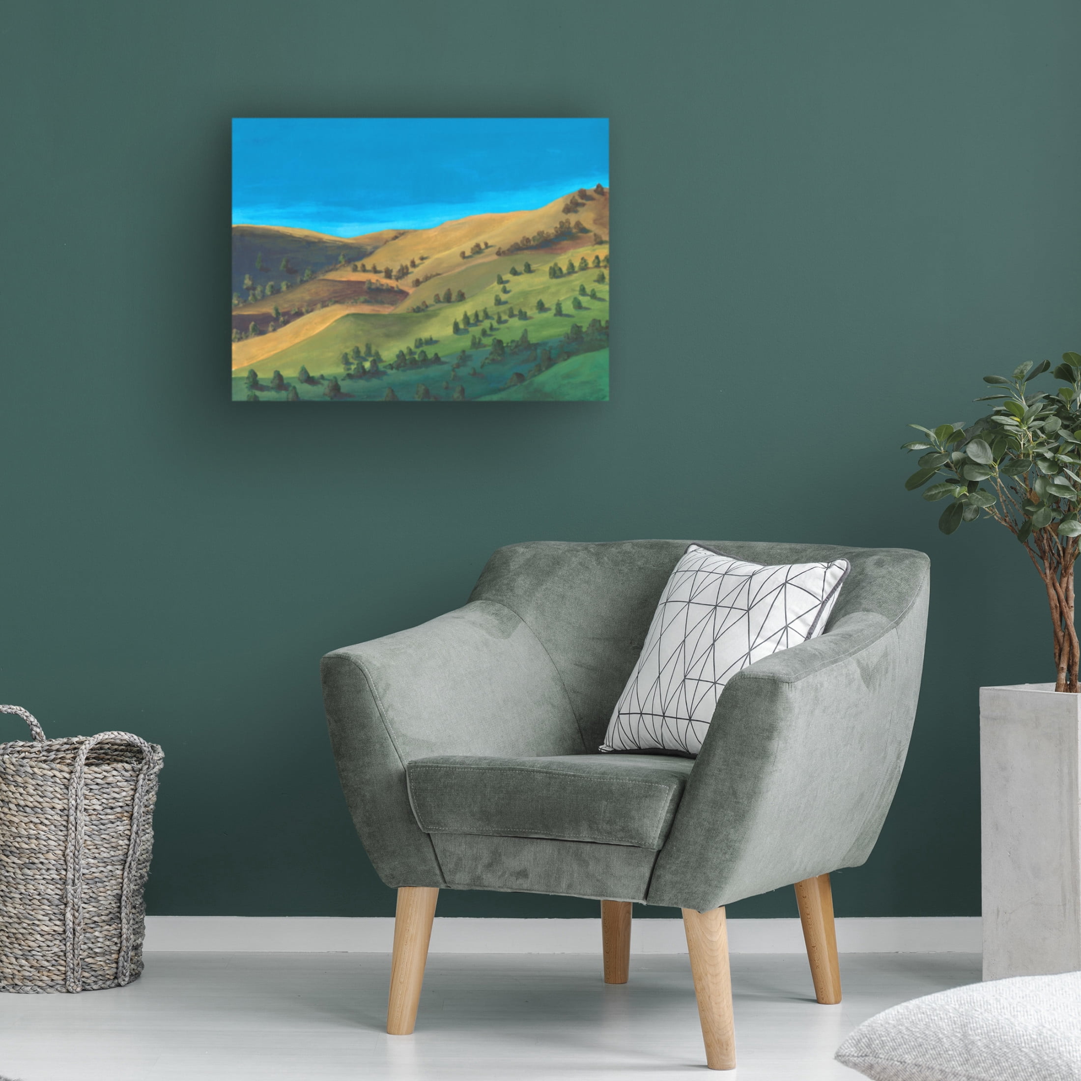 Trademark Fine Art Michael Willett Golden Hillsides II Canvas Wall Art