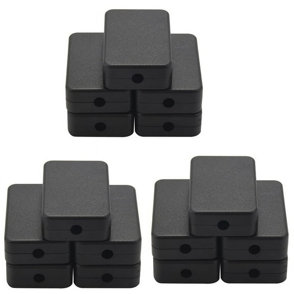 15Pcs Waterproof Plastic Electric Project Case Junction Box 55X35X15mm,15 x Junction Box,Black