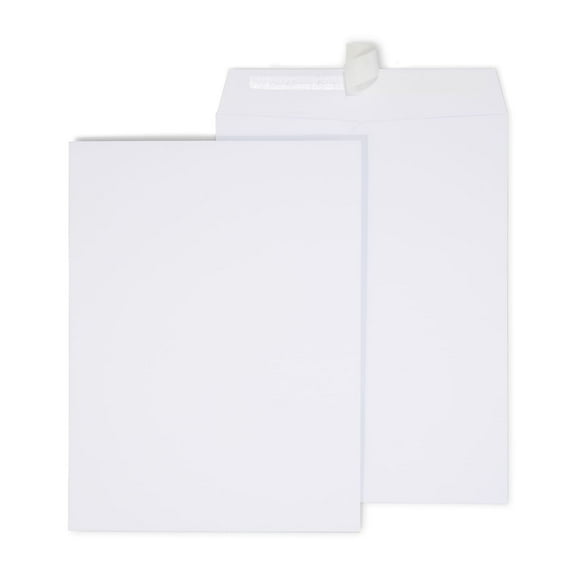 MyOfficeInnovations EasyClose Catalog Envelopes 9" x 12" White Wove 250/Box 479885