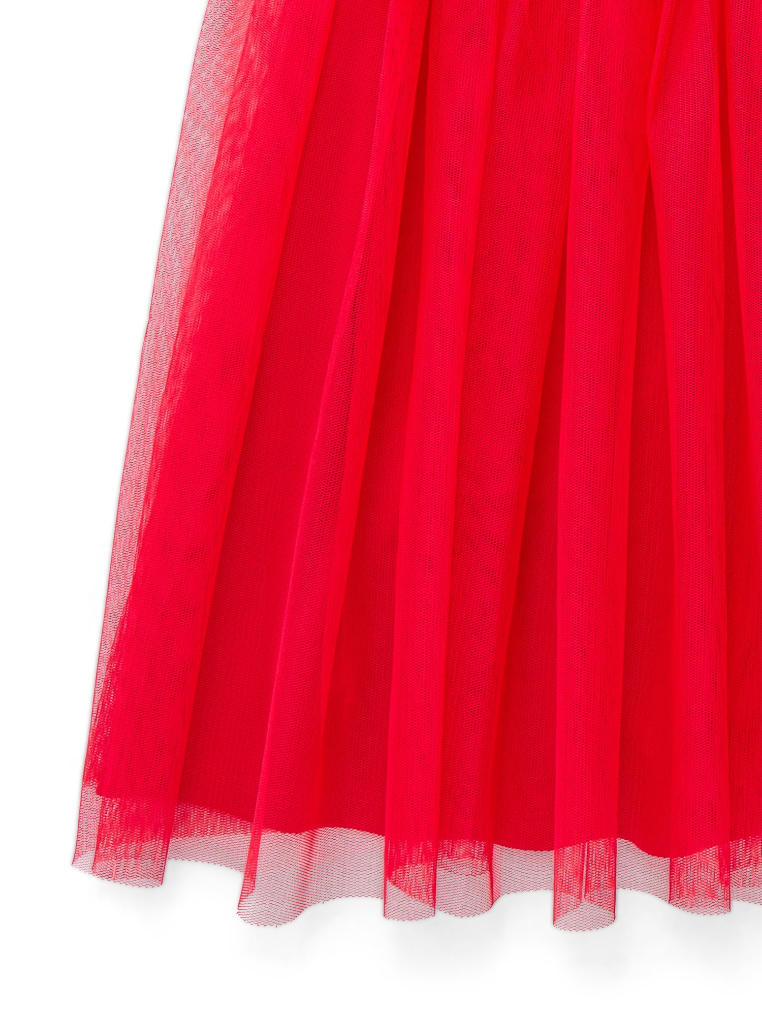 Wonder Nation Girls Mesh Tutu Dress with Short Sleeves, Sizes 4-18 & Plus