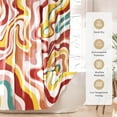 thumbnail image 3 of Colorful Shower Curtain, 72x72 Washable Cloth Modern Abstract Shower Curtains for Bathroom Decor, Fabric Cute Shower Curtain Set with 12 Metal Hooks, Rustic Stall RV Camper Shower Curtain, 3 of 6