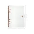 thumbnail image 3 of KAKOWELY Notepad Cover Notebook Cover Binder Notebook Diary Journal Book Cover Notebook Shell7.68"X5.31"X0.98", 3 of 4