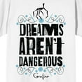 thumbnail image 2 of Coraline Dreams Aren't Dangerous Crew Neck Short Sleeve Men's White T-shirt
-4XL, 2 of 7