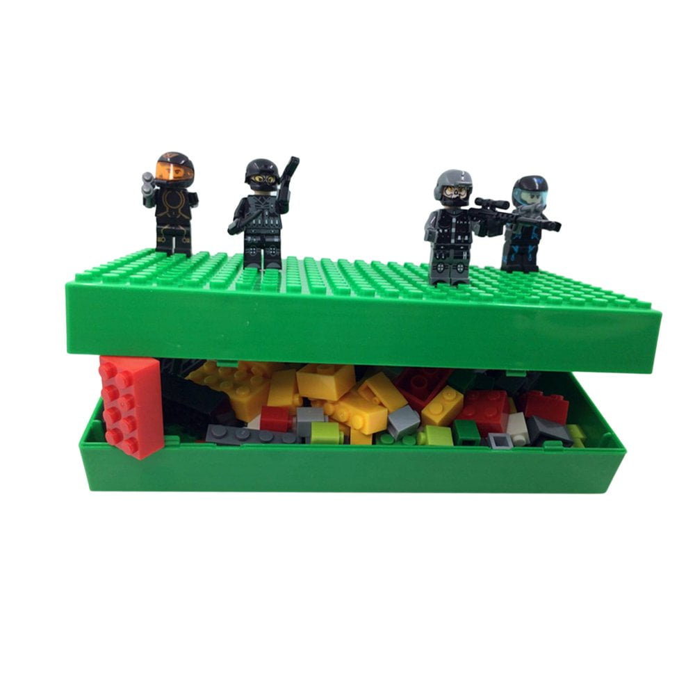 Children Kids Brick DIY Building Blocks Storage Box Educational Toys Organizer d 