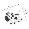 thumbnail image 4 of OULII Tennis Racket Dampener Silicone Vibration Absorber Cow Design, 4 of 8