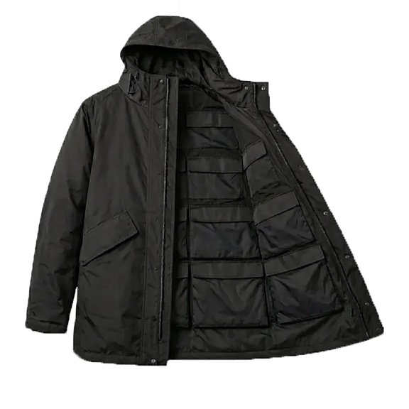 VHXWUGN Women's Rain Jacket Waterproof - Women Packable Rain coat Hooded Windbreaker with Multiple Inner Pockets for Travel Outdoor, Black L