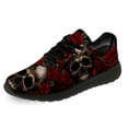 thumbnail image 4 of Uminder Mens Running Shoes Flower Skull Sneakers Black Shoes Size 11.5, 4 of 5