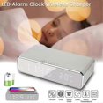thumbnail image 2 of temperature display alarm clock with wireless charging, 2 of 5