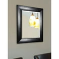 thumbnail image 2 of Rayne Mirrors Stitched Black Leather Wall Mirror, 2 of 5
