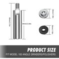 thumbnail image 4 of OUSITAID Angle Grinder Extension Rod 80mm M10 Thread Angle Grinder Extension Shaft Durable Angle Grinder Lengthen Connecting Rod with 6Pcs Pressing Plate for 100 Type Angle Grinder, 4 of 11