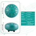 thumbnail image 5 of EASTROCK Steel Tongue Drum 8 Note 6 inch Rain Drum C Key Percussion Handpan with Drumsticks & Bag(Green), 5 of 7