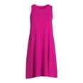 thumbnail image 4 of Time and Tru Women's Sleeveless Knit Swing Dress, Sizes XS-XXXL, 4 of 5