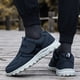 thumbnail image 5 of Zapatos para diabéticos azules para hombres de ancho extra ancho, zapatos para pies hinchados para neuropatía, alivio del dolor diabético con velcro en la solapa superior, 5 of 7