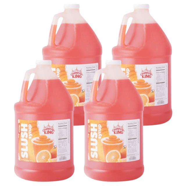 Concession Stand Slushy Syrup 5:1 Concentrate - 1 Gallon Bulk Food Service - Multiple Flavors (4/CASE)