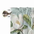 thumbnail image 4 of Botanical Flowers Valances for Windows Farmhouse Kitchen Curtains Valances Rod Pocket Valance Curtains for Kitchen Windows Country Magnolia Leaves Branches Window Valances for Bathroom 42"x18", 4 of 6