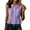 A1 Purple, variant on Cotton Linen Tank Tops for Women Peter Pan Collar Ruffle Strap Peplum Top Button Front Flared Hem Blouse Gauze Shirt Mexican Solid Vest Work Vests Pullover Tunic Top Crop Flowy Shirts Workout Tees