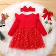 thumbnail image 3 of MesaSe Robe de Saint-Valentin pour Bébé Fille Nourrisson Tout-Petit, Jupe Tutu à Manches Longues, Dentelle Pailletée, Robe d'Été Princesse, 3 of 7