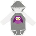 thumbnail image 3 of Inktastic Purple Owl Bird Boys or Girls Long Sleeve Baby Bodysuit, 3 of 5