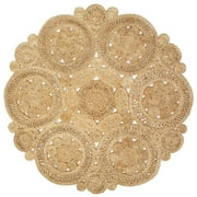 Small Round Rugs Lr Home Natural Jute Round Indoor Area Rug 8 X