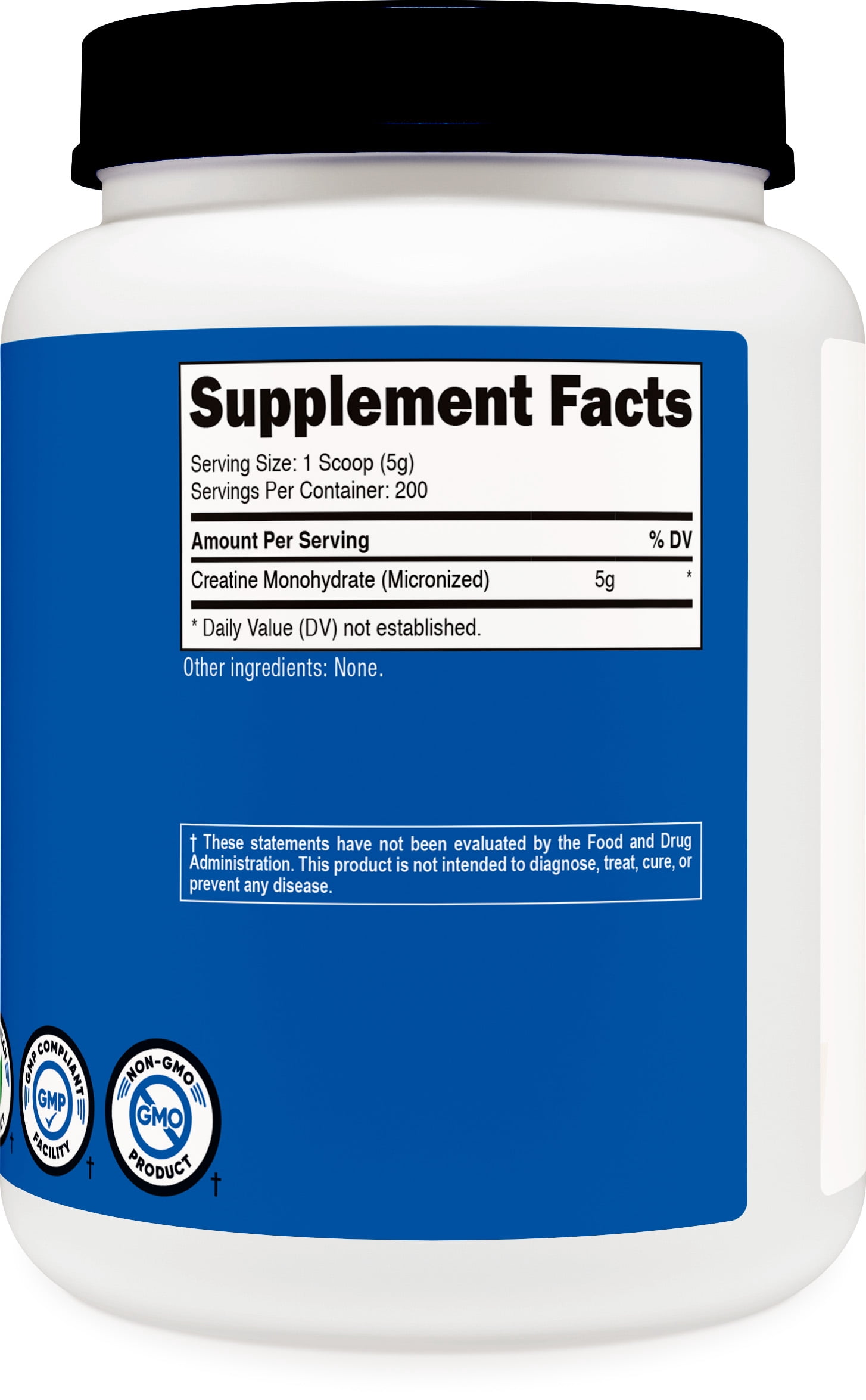 Nutricost Creatine Monohydrate Powder 1 kg (2.2LBS) Supplement- 200 Servings, Unflavored