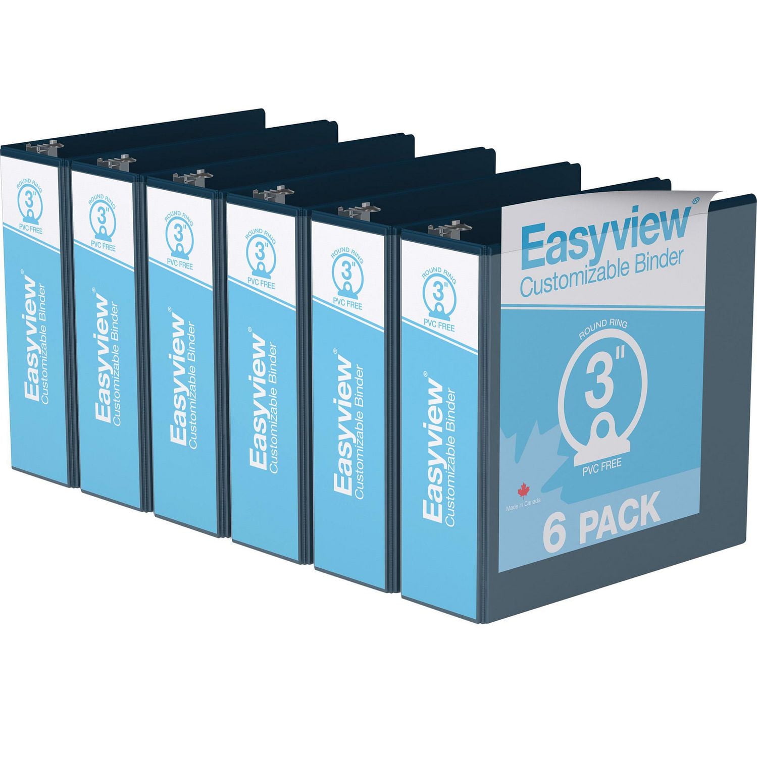 Super offre Easyview, Reliure View à anneaux ronds po, personnalisable