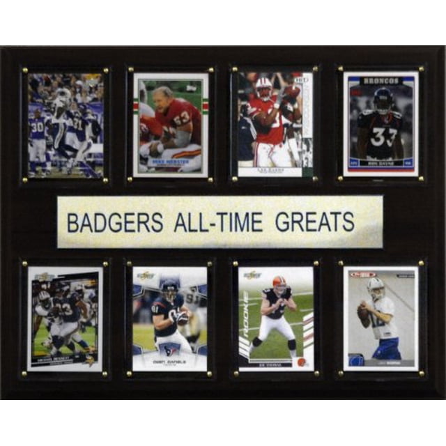 NCAA Football Wisconsin Badgers All-Time Greats Plaque