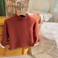 thumbnail image 2 of Lujianch Toddler Kids Baby Girl Boy Crewneck Long Sleeve Solid Sweater For Sweater Autumn Winter Warm Pullover Tops Coat Size 6-12 Months, 2 of 5