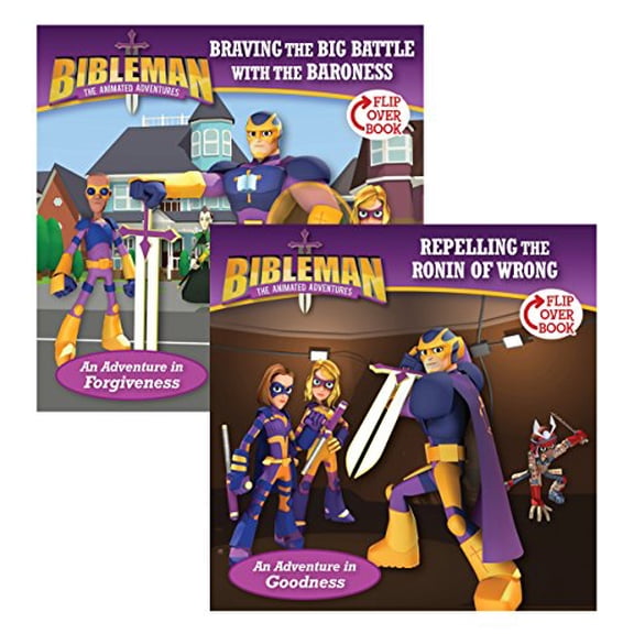 Pre-Owned Braving the Big Battle with the Baroness / Repelling the Ronin of Wrong, Flip-Over Book (Bibleman), 9781433645730, 1433645734, Paperback,